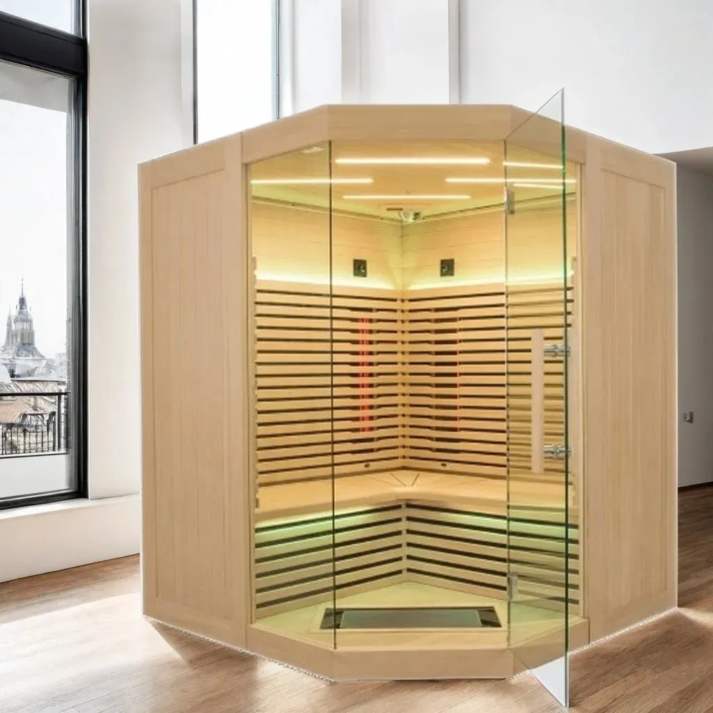 3-4 personers hemlock infrarød sauna til hjemmet 3-4 personers hemlock infrarød sauna til hjemmet