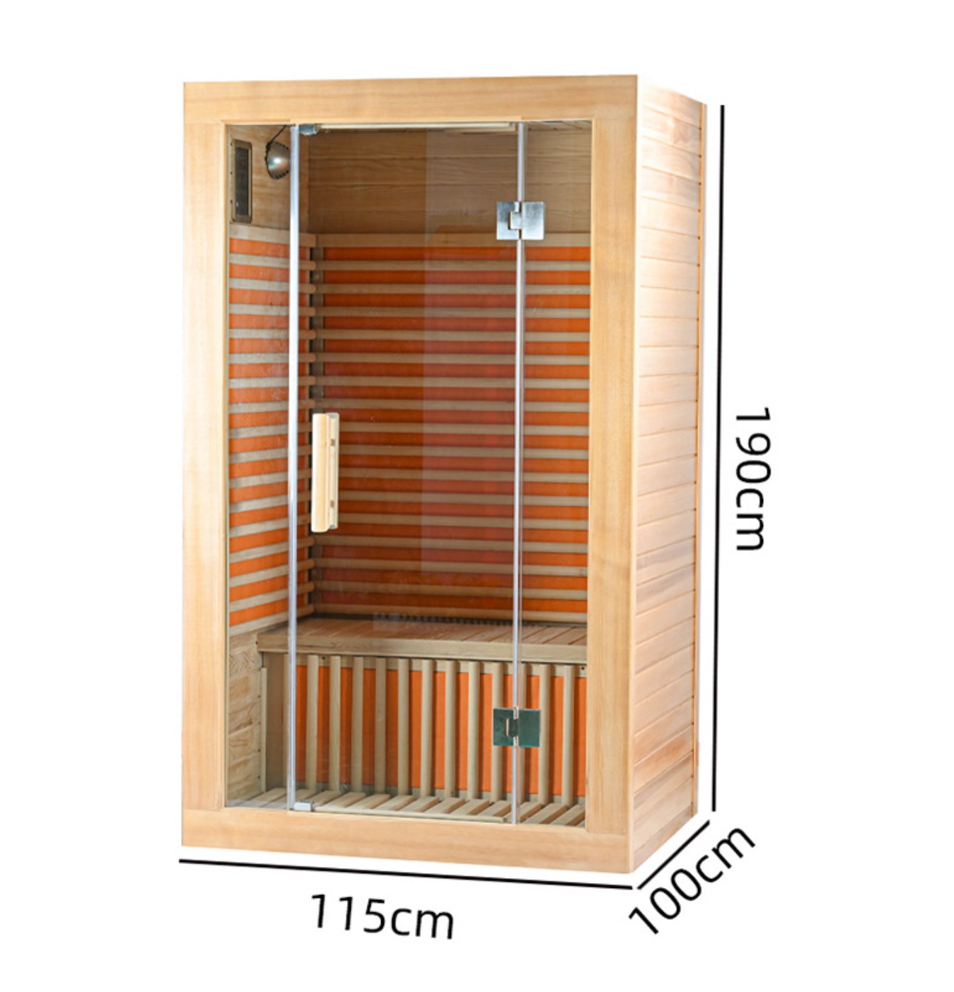 Sauna 1-2 Person Hemlock Langt Infrarød Sauna Sauna 1-2 Person Hemlock Langt Infrarød Sauna
